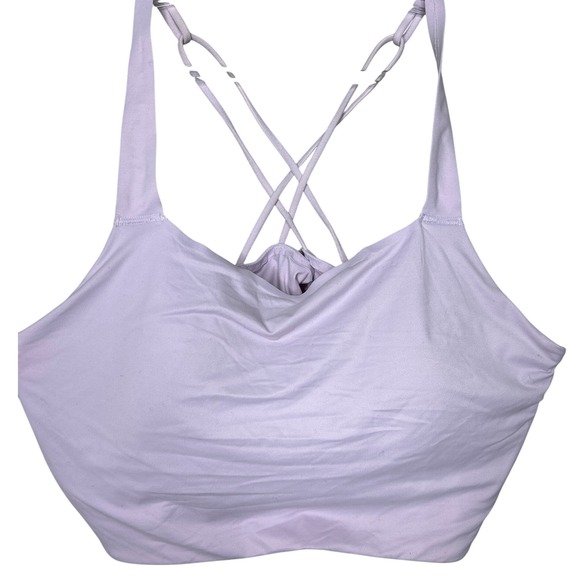 Nike Other - Nike XL Dri Fit Sports Bra Lavender Purple Criss Cross Straps Medium Support